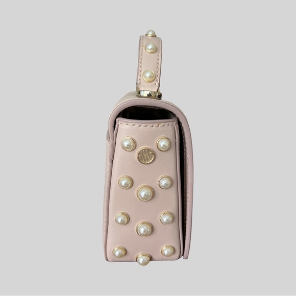 KATE SPADE NEW YORK MAISIE SERRANO PEARL CONVERTIBLE CROSSBODY BAG IN WARM BEIGE - Picture 4 of 7